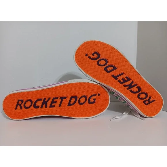 Rocket Dog Jazzin High Top Sneakers Women's 8.5 Pastel Floral Canvas Shoes Daisy - Picture 11 of 16